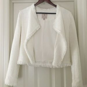 White Tweed Blazer